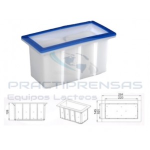 RECTANGULAR MOULD WITH LID 2 KG