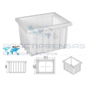 SQUARE MOULD 8 KG WITH LID